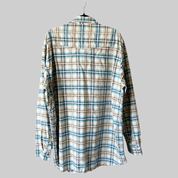 Panhandle Rough Stock Pure Cotton  Button Down Plaid Western Shirt - Picture 2 of 15